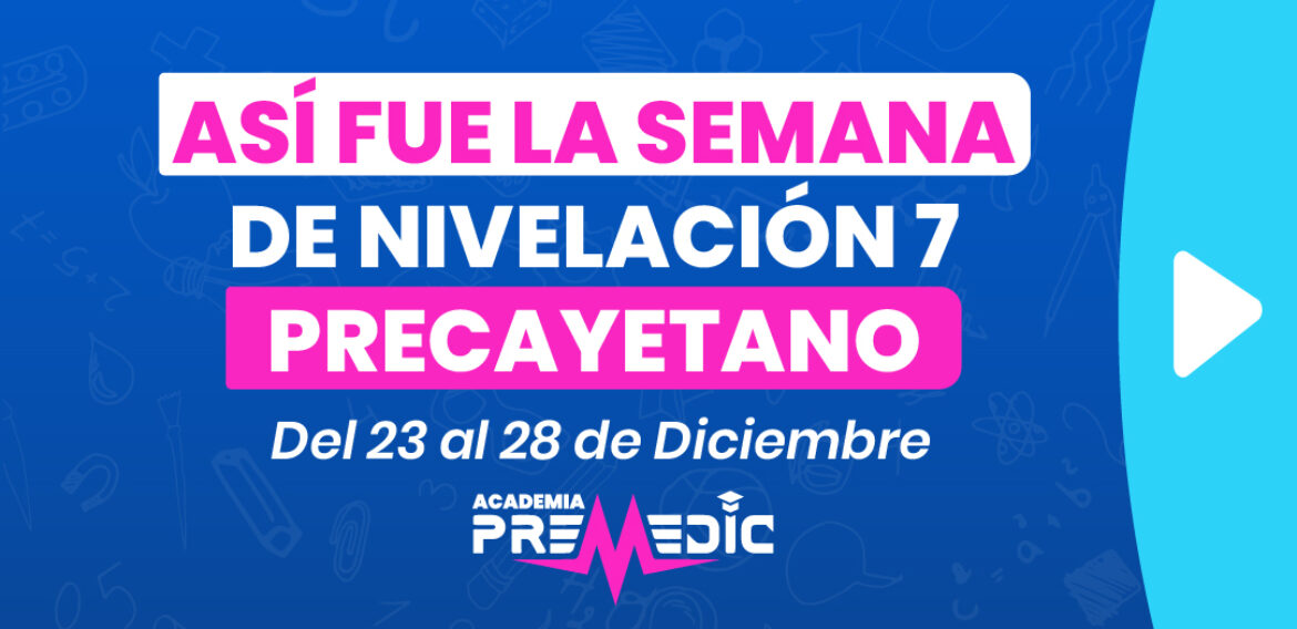 SEMANA 7 DE NIVELACIÓN PRECAYETANO