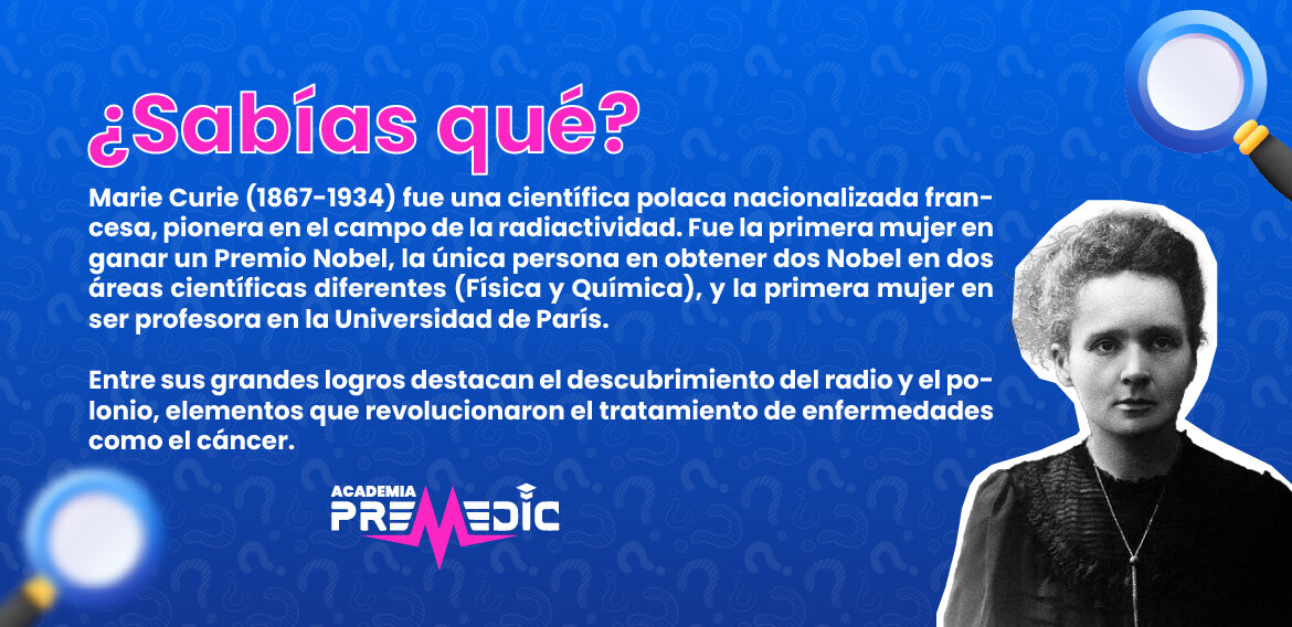 ¿Sabías quién fue Marie Curie?