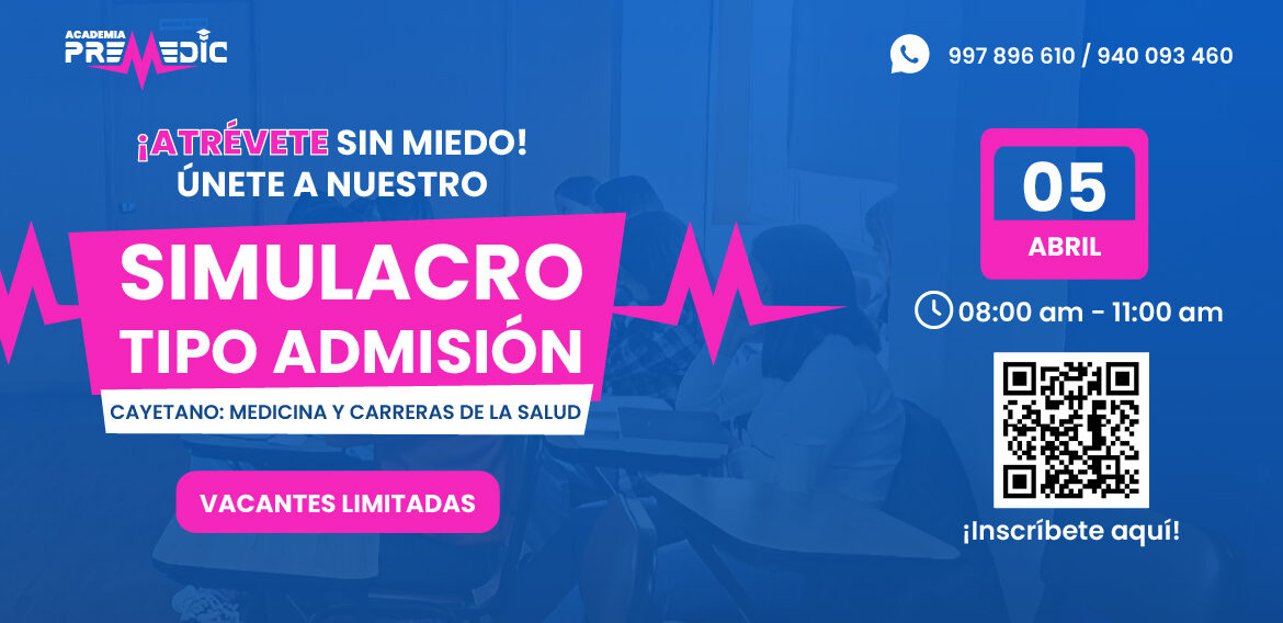 Primer simulacro tipo admisión Cayetano medicina