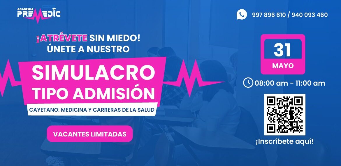 Tercer simulacro tipo admisión Cayetano medicina